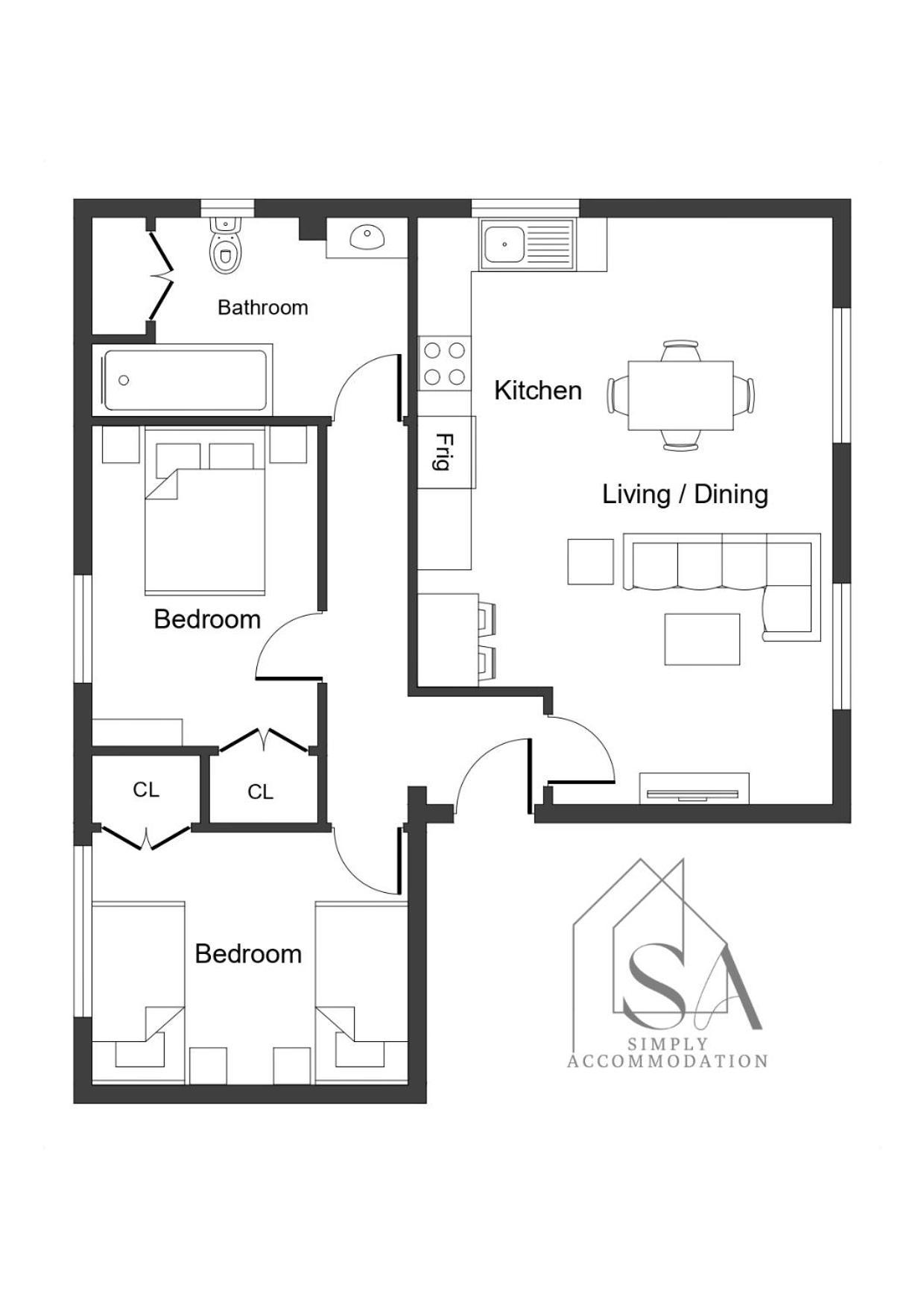 Spacious 2Br Flat - 2 Free Parking Spaces - Near Lgw Airport كرولي المظهر الخارجي الصورة